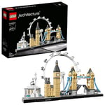 LEGO Architecture Skyline Model Building Set, Model Kit Featuring London Eye, Big Ben, Tower Bridge, Office Home Décor, Collectible Gift Idea for Men, Women and Teens 21034