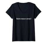 Womens Babette measure oatmeal V-Neck T-Shirt