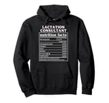 Funny Lactation Consultant Nutrition Facts IBCLC Pullover Hoodie