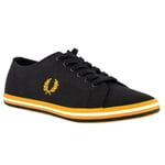 Fred Perry B7259 184 Mens Trainers - Black Cotton - Size UK 3