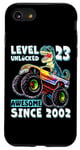 iPhone SE (2020) / 7 / 8 Level 23 Unlocked T Rex Monster Truck Dinosaur 23rd Birthday Case