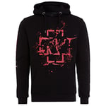 Rammstein Sweat à capuche avec logo en spray 2.0 noir, produit officiel du groupe avec imprimé sur la poitrine et les manches, Noir , M