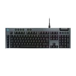 Clavier gaming mécanique filaire ultra-plat Azerty Logitech G915 X Tactile Noir