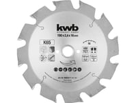 Kwb 586544, Løvtre, Gipsplater, Mykt Tre, Mdf, Sponplate, Hardboard, 19 Cm, 1,6 Cm, Tungsten Carbide Tipped (Tct), 2,8 Mm, 1 Stykker