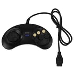 Klassinen Retro 6 painikkeen langallinen kahva Peliohjain Peliohjain Joystick Joypad Sega Md2 PC Mac Mega Drive pelitarvikkeet