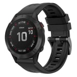 Garmin Fenix ​​6 Pro Klockarmband i silikon - Svart