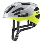 uvex Gravel X - Casque Performance sûr pour Hommes et Femmes - Réglage de la Taille Individuel - Ventilation Optimisée - Rhino - Neon Yellow - 56-61 cm