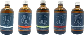 The Ilex Wood - Vegan Natural Spa Massage Oil Gift Set - 5 Different Types for 