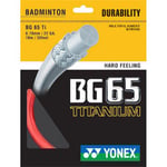 Yonex BG65TI Badminton String 10m Set Red