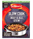 8 x Schwartz Slow Cooker Beef & Ale Stew 38G NEW BB LATE 2025