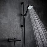 Mira Relate EV Thermostatic Bar Mixer Shower with Adjustable Handset - Matt Blac