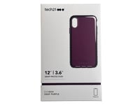 Tech21 Evo Rox Hardshell Case For iPhone XR Deep Purple Brand New