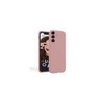 JAYM - Coque Silicone Premium Rose Sable pour Samsung Galaxy A14 -100% Silicone et Microfibre - Renforcée et Ultra Doux - Neuf