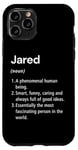 iPhone 11 Pro Jared Name Definition Funny Dictionary Case