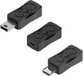 3Pcs Adaptateur Mini Usb Vers Micro Usb, Pr En Charge Du Convertisseur Micro Usb Mâle Vers Mini Usb 2,0 Femelle 5V / 2A Charge Et Data Transfer 480Mbps (Micro Usb To Mini Usb)[X3710]