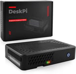 Deskpi Lite Raspberry Pi 3 Case-With Power Button/Heatsink With Pwm Fan/Dual Full-Size Hdmi/Extra Two Usb Port For Raspberry Pi 3B/3B+