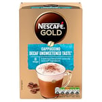 Nescafé Gold Cappuccino Decaf Unsweetened Instant Coffee Sachets 8ea (Package may vary)