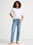 Lindex STRAIGHT Nea cropped jeans med lett stretch