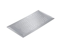 Stiebel Eltron 231969 FG-W Grille d'aération rectangulaire pour sortie au sol LVE FA en acier inoxydable brossé Design vague 280 W 230 V