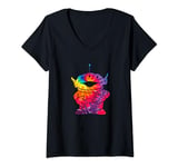 Disney Pixar Toy Story Tie-Dye Alien Portrait V-Neck T-Shirt