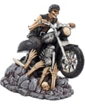 James Ryman Ride out of Hell - Motorsykkelfigur med Skjelett 16 cm