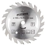 wolfcraft TC Circular Hand Saw Blade, Silver Series I 6458000 I Easy, Fast cuts