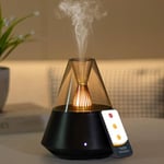 Essential Oil Diffuser Electric Oil Diffuser Ultrasonic Cool Mist Aromatherapy Scented Oil Diffusers with Remote Control Auto Shut-off 7 LED Light Diffuser for Home Office Gift -150ml Black