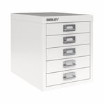 5 lådor Multidrawer - Hurts A4, Bisley, Färg Chalk