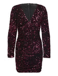 Gina Tricot Sequin Dress Burgundy