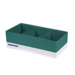 PANTONE™ - Organiseur de rangement et tiroirs peu encombrants, 1 pièce, 3 compartiments à linge et vêtements, organisateur de tiroirs de salle de bain, chambre à coucher, rangements, séparateurs pour