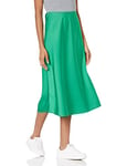 The Drop Women's Maya Silky Slip Skirt, Emerald, XS