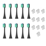 For EW-DC01  Replacement Electric Tooth Brush Heads Easy to Use Black M6T77583