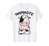 Cow Lovers Yoga Shirt Namaste Yoga Farmers Gift Funny Cow T-Shirt