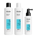 Nioxin Sistema 3 Kit Trifasico Shampoo 300ml Conditioner 300ml Treatment 100ml