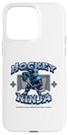 Coque pour iPhone 15 Pro Max Joueur ninja de hockey sur glace