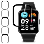 Hianjoo 6Pack Protection Écran Compatible pour Redmi Watch 3 Active/Watch 3 Lite, Doux HD TPU Transparent Film de Protection Protecteur d'écran Watch 3 Active [Film Flexible]-Non Verre Trempé