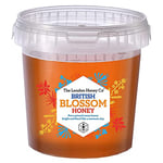 London Honey Company - British Blossom Honey Bucket 1.3kg - 100% Pure Natural Unpasteurised Raw Honey - Sustainably Produced from our own Beehives.