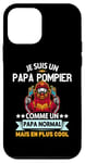 Coque pour iPhone 12 mini Je Suis Un Papa Pompier Drôle Cadeau Homme pompier