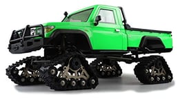 Amewi 22473 AMXRock RCX8PT Scale Crawler Pick-Up 1:8 Roue à chaîne télécommandée RTR, Vert