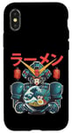 Coque pour iPhone X/XS Ramen japonais Mecha Robot Géant La Grande Vague Anime