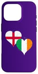 iPhone 16 Pro Irish English Get Flags in Vintage Style on St Patricks Day Case