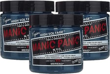 Manic Panic Mermaid Classic Creme Vegan Semi Permanent Hair Dye 3 x 118ml
