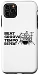 Coque pour iPhone 11 Pro Max Tambour Musique Motivation Rock Artiste