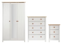 Argos Home Scandinavia 3 Piece Door Wardrobe Set -Two Tone Two