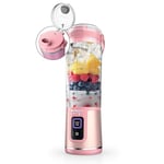 Ninja Blast Portable Blender, Cordless, 18oz. Vessel, Personal Blender For-Shakes and Smoothies, BPA Free, Leakproof-Lid and Sip Spout, USB-C Rechargeable, Dishwasher Safe Parts, Tinted Pink, BC151PK