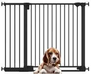 Bettacare Dog Safety Gate, SafeStep Pet Pressure Gate, Black, 124cm - 131cm