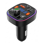 Bluetooth FM Transmitter for Car - Dual USB Port and Type-C PD Car , 76614