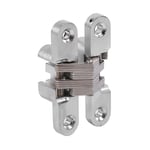 180 Degree Invisible Hinge Zinc Alloy Folding Door Cross Hidden Hinge 60.4mm