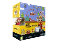 Pack Console Nintendo Wii U Noir + Super Mario Maker + Figurine Amiibo Mario Anniversaire