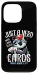 Coque pour iPhone 13 Pro Poker Panda Jeu de cartes à jouer Panda